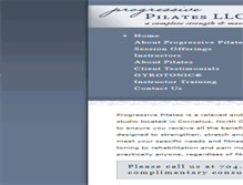 Tablet Screenshot of progressive-pilates.com